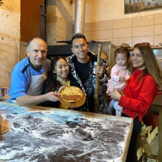 One of our lovely traditional stops in the Old City is this pita bakery. Guests of all ages love it 😄